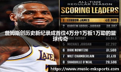 詹姆斯创历史新纪录成首位4万分1万板1万助的篮球传奇